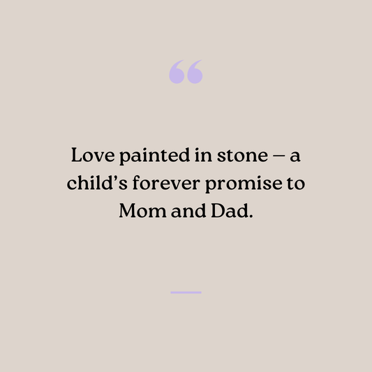 I Love You Mom & Dad Stones