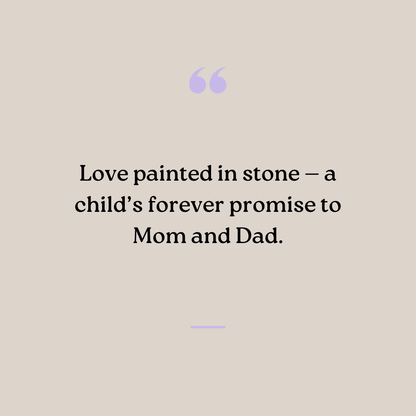 I Love You Mom & Dad Stones